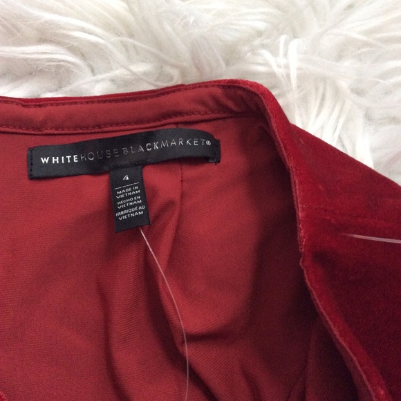 NWOT WHBM Velvet Pencil Skirt - Picture 6 of 7
